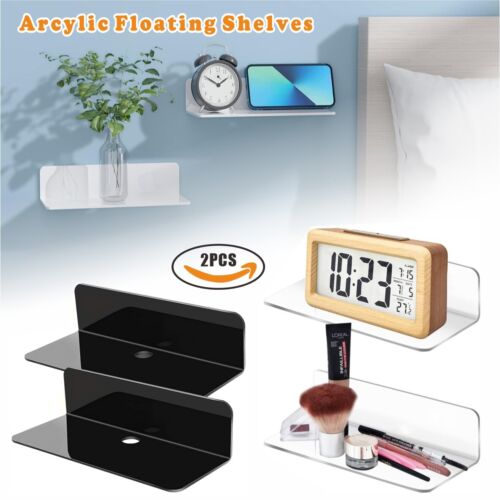 Floating wall shelves 2pcs - wall,